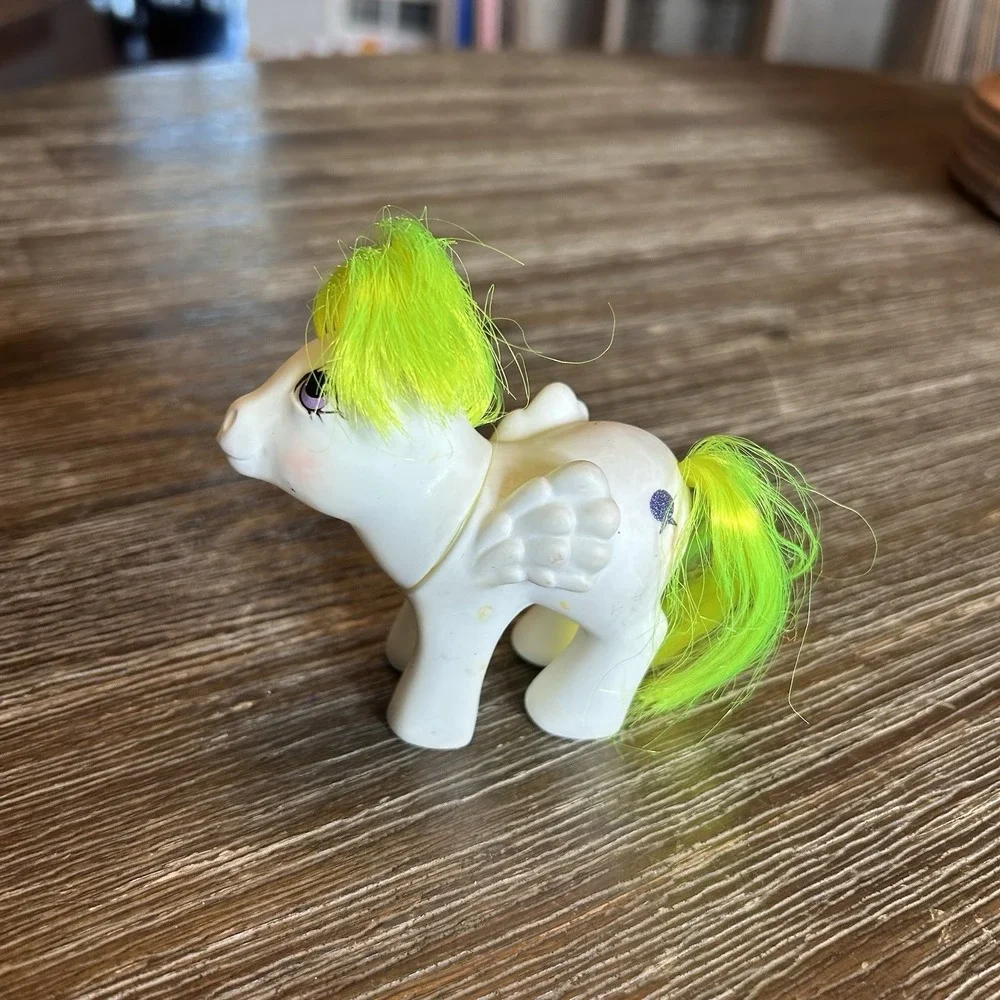 My Little Pony G1 Baby Surprise Pegasus Hasbro 1983‎ Vintage Wings Neon Hair MLP